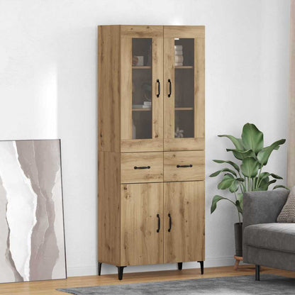 Highboard Artisan-Eiche 69,5 x 34 x 180 cm Holzwerkstoff