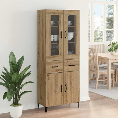 Highboard Artisan-Eiche 69,5 x 34 x 180 cm Holzwerkstoff