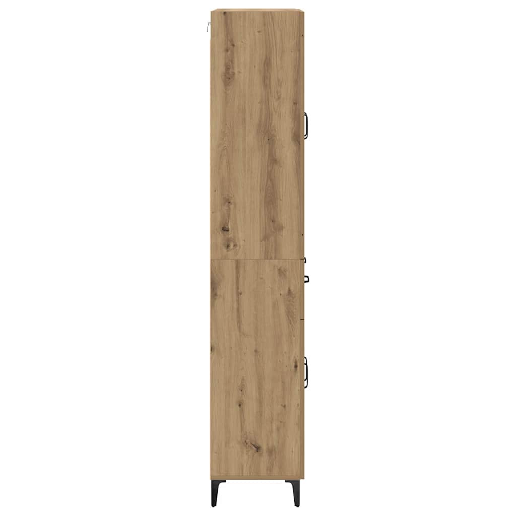 Highboard Artisan-Eiche 69,5 x 34 x 180 cm Holzwerkstoff