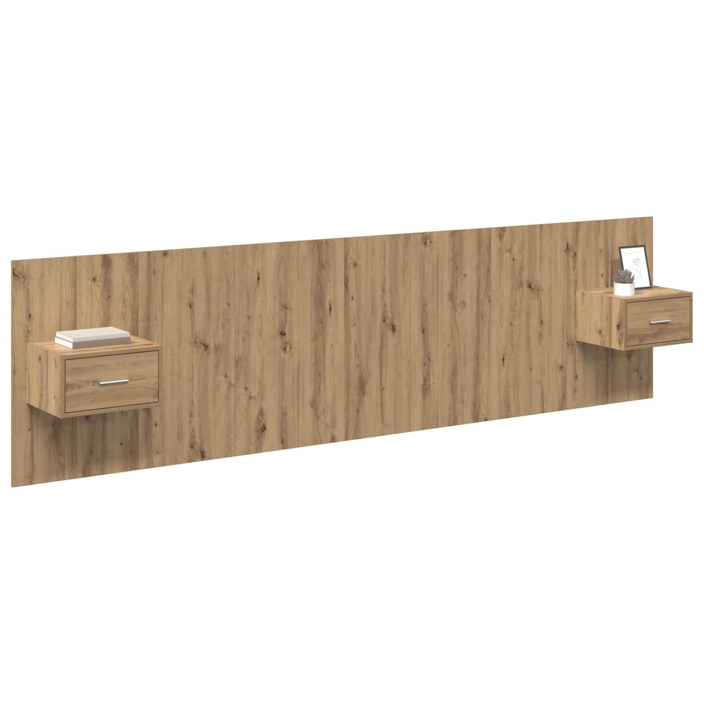 Kopfteil mit Schrank 3 pcs Artisan-Eiche Holzwerkstoff