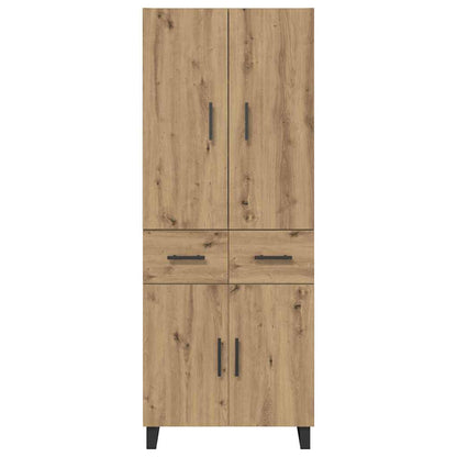 vidaXL Highboard mit Schubladen 2 pcs Artisan-Eiche 69,5 x 34 x 180 cm