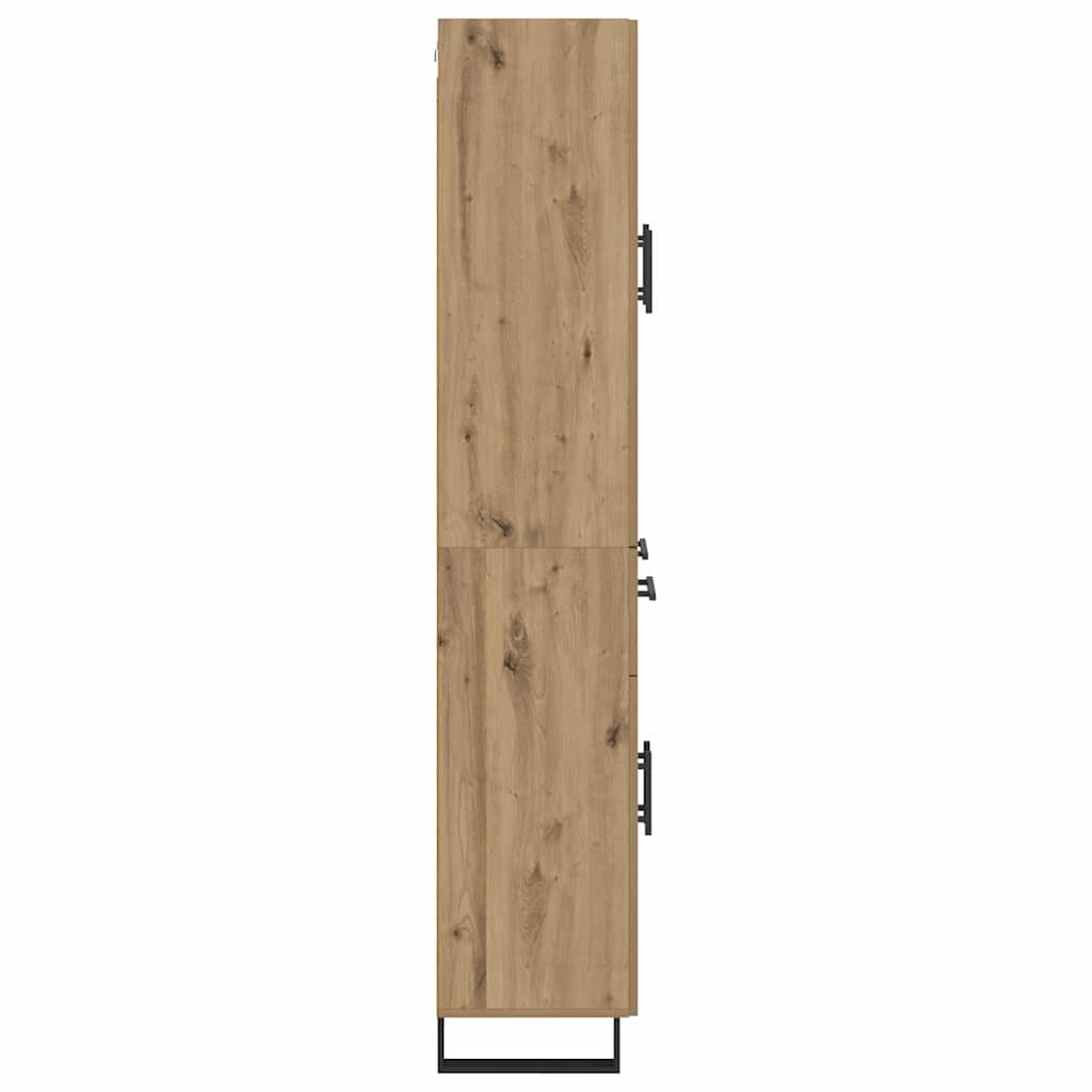 vidaXL Highboard mit Schubladen 2 pcs Artisan-Eiche 69,5 x 34 x 180 cm