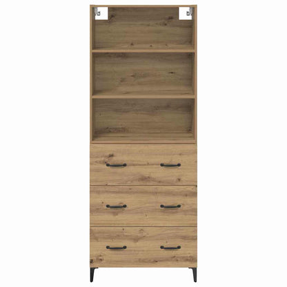 vidaXL Highboard Artisan-Eiche 69,5 x 34 x 180 cm Holzwerkstoff