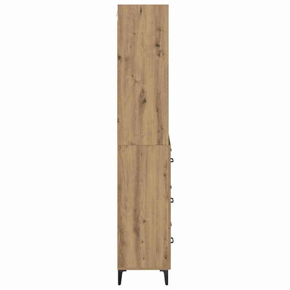 vidaXL Highboard Artisan-Eiche 69,5 x 34 x 180 cm Holzwerkstoff