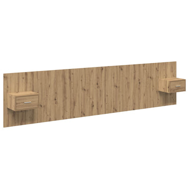 vidaXL Kopfteil mit Schrank 3 pcs Artisan-Eiche Holzwerkstoff