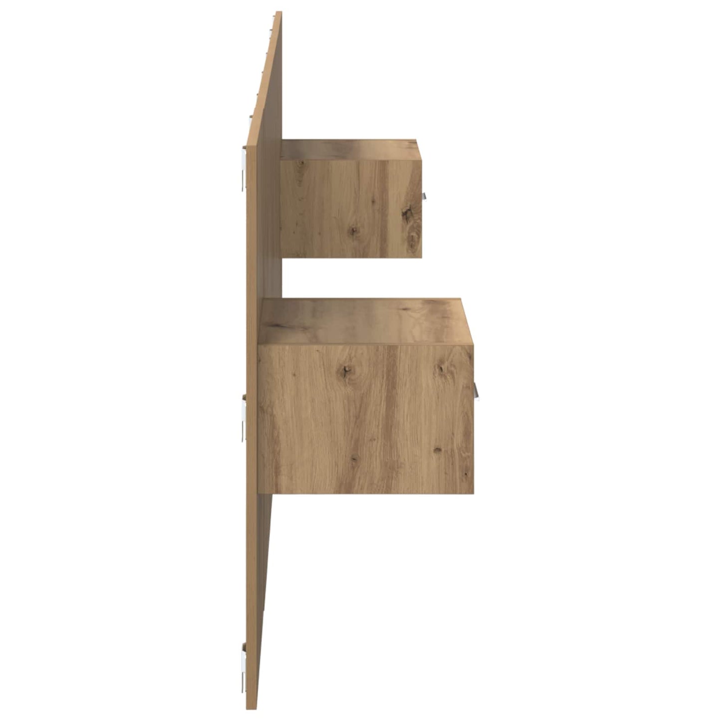 vidaXL Kopfteil mit Schrank 3 pcs Artisan-Eiche Holzwerkstoff