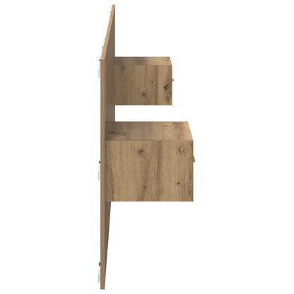 vidaXL Kopfteil mit Schrank 3 pcs Artisan-Eiche Holzwerkstoff