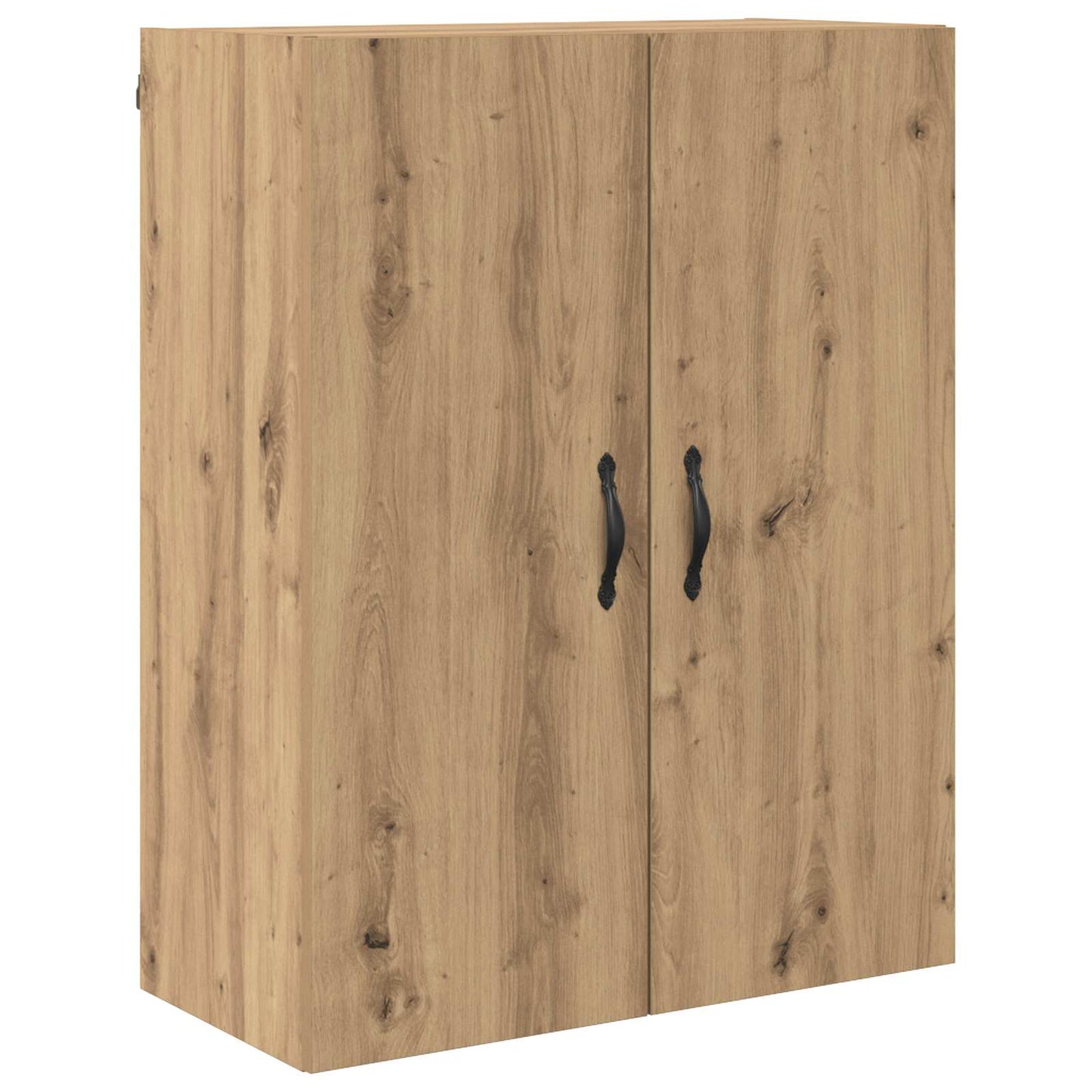 vidaXL Highboard 2 pcs Artisan-Eiche Ingenieurholz und Glas
