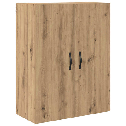 vidaXL Highboard 2 pcs Artisan-Eiche Ingenieurholz und Glas