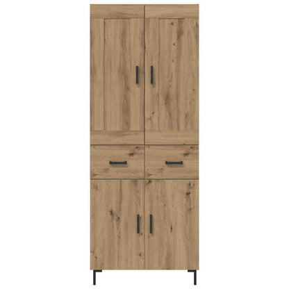 vidaXL Highboard mit Schubladen 2 pcs Artisan-Eiche Holzwerkstoff