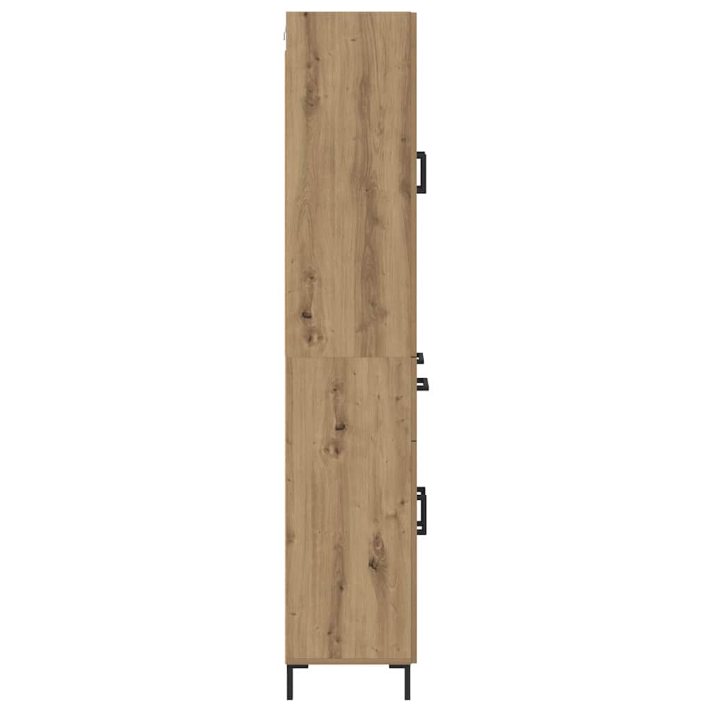 vidaXL Highboard mit Schubladen 2 pcs Artisan-Eiche Holzwerkstoff