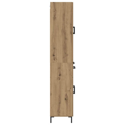 vidaXL Highboard mit Schubladen 2 pcs Artisan-Eiche Holzwerkstoff