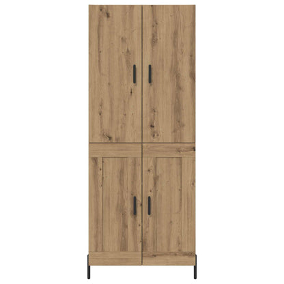 vidaXL Highboard Artisan-Eiche 69,5 x 34 x 180 cm Holzwerkstoff
