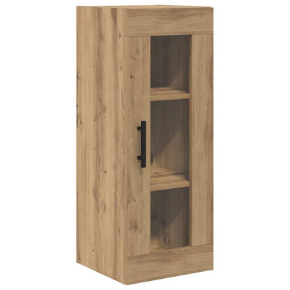 vidaXL Buffet haut chêne artisan 34,5 x 34 x 180 cm bois d'ingénierie