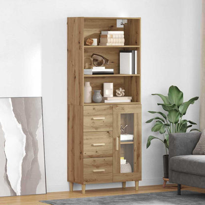 Highboard Artisan-Eiche 69,5 x 34 x 180 cm Holzwerkstoff