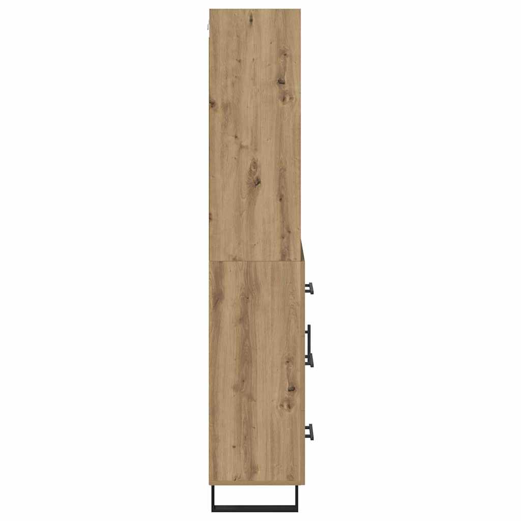 Highboard Artisan-Eiche 69,5 x 34 x 180 cm Holzwerkstoff