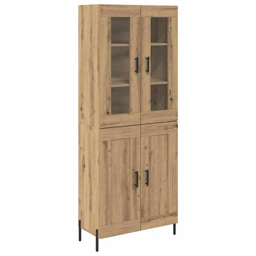 vidaXL Highboard Chêne Artisanat 69,5 x 34 x 180 cm Bois d'ingénierie