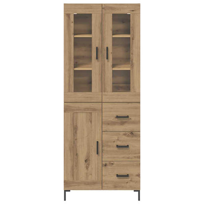 vidaXL Highboard mit Schubladen 2 pcs Artisan-Eiche Holzwerkstoff