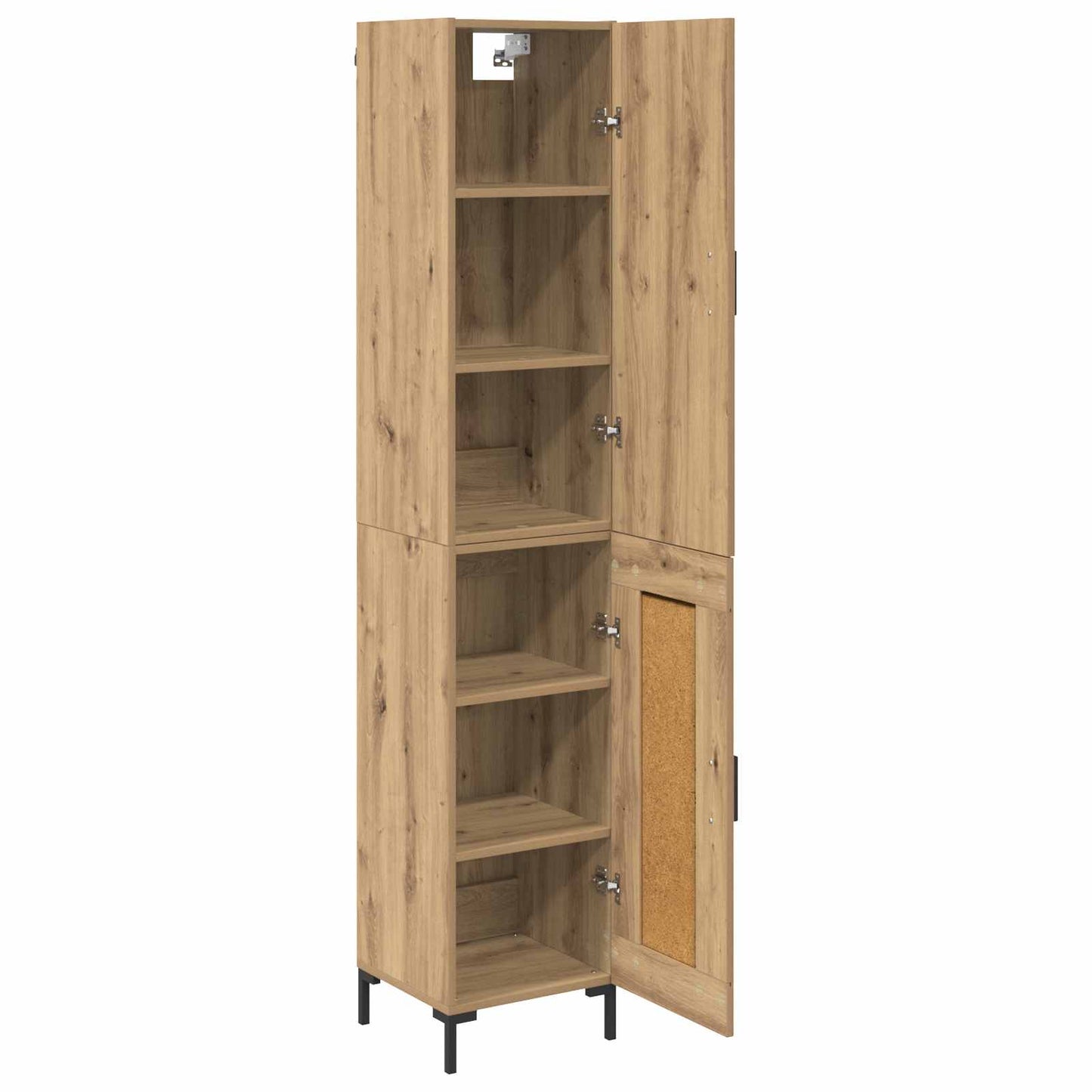 vidaXL Highboard Artisan-Eiche 69,5 x 34 x 180 cm Holzwerkstoff