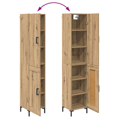 vidaXL Highboard Artisan-Eiche 69,5 x 34 x 180 cm Holzwerkstoff