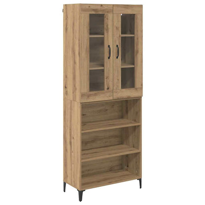 Highboard Artisan-Eiche 69,5 x 34 x 180 cm Holzwerkstoff