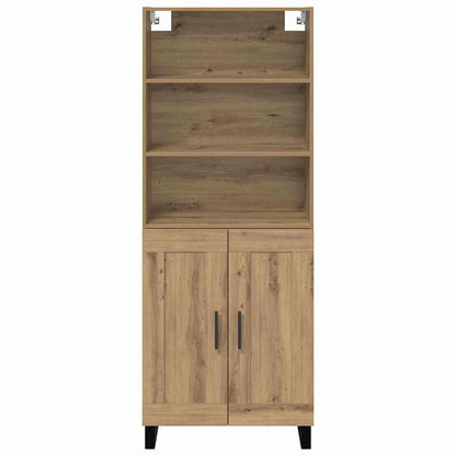 vidaXL Highboard Artisan-Eiche 69,5 x 34 x 180 cm Holzwerkstoff