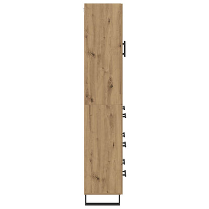 vidaXL Highboard mit Schubladen 2 pcs Artisan-Eiche Holzwerkstoff