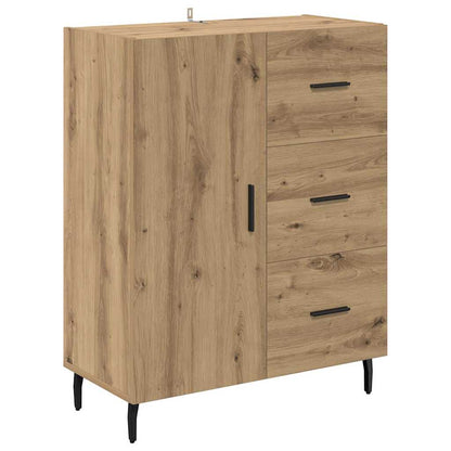 vidaXL Highboard mit Schubladen 2 pcs Artisan-Eiche Holzwerkstoff