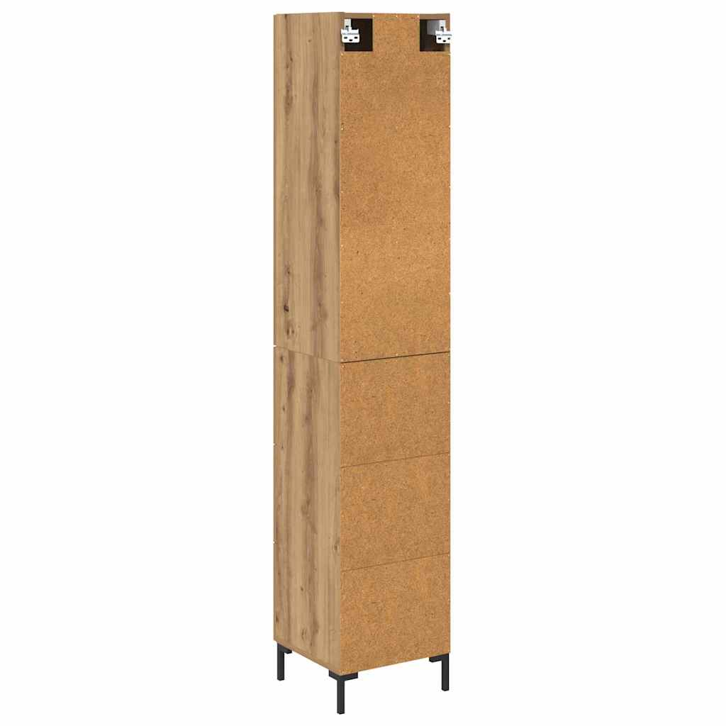 vidaXL Highboard Artisan-Eiche 69,5 x 34 x 180 cm Holzwerkstoff