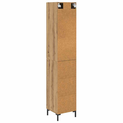 vidaXL Highboard Artisan-Eiche 69,5 x 34 x 180 cm Holzwerkstoff