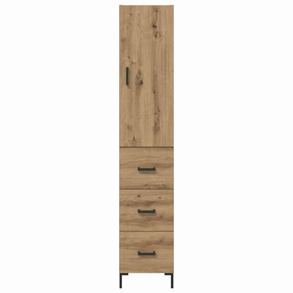 vidaXL Highboard Artisan-Eiche 69,5 x 34 x 180 cm Holzwerkstoff