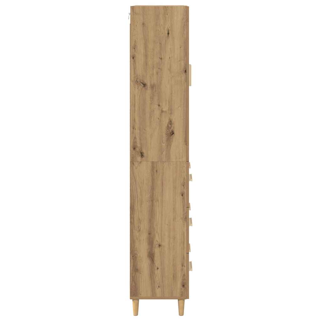 vidaXL Highboard avec tiroirs chêne artisan 69,5 x 34 x 180 cm