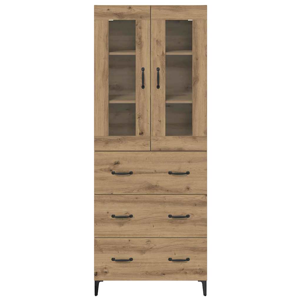 Highboard Artisan-Eiche 69,5 x 34 x 180 cm Holzwerkstoff