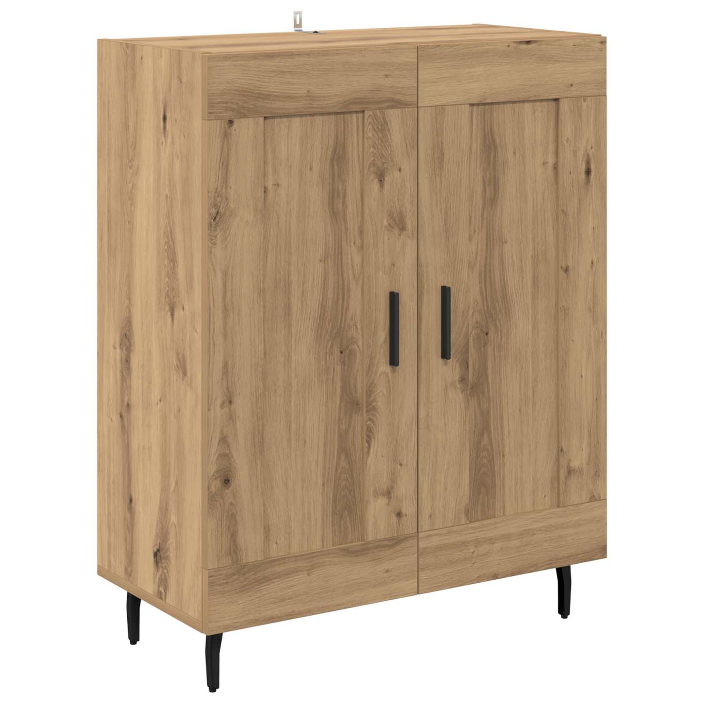 vidaXL Buffet haut chêne artisanal 69,5 x 34 x 180 cm