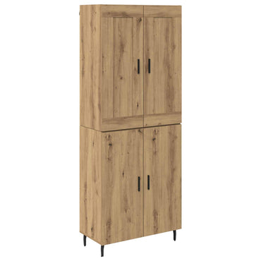 vidaXL Meuble haut 2 pcs Chêne artisaniel Bois d'ingénierie