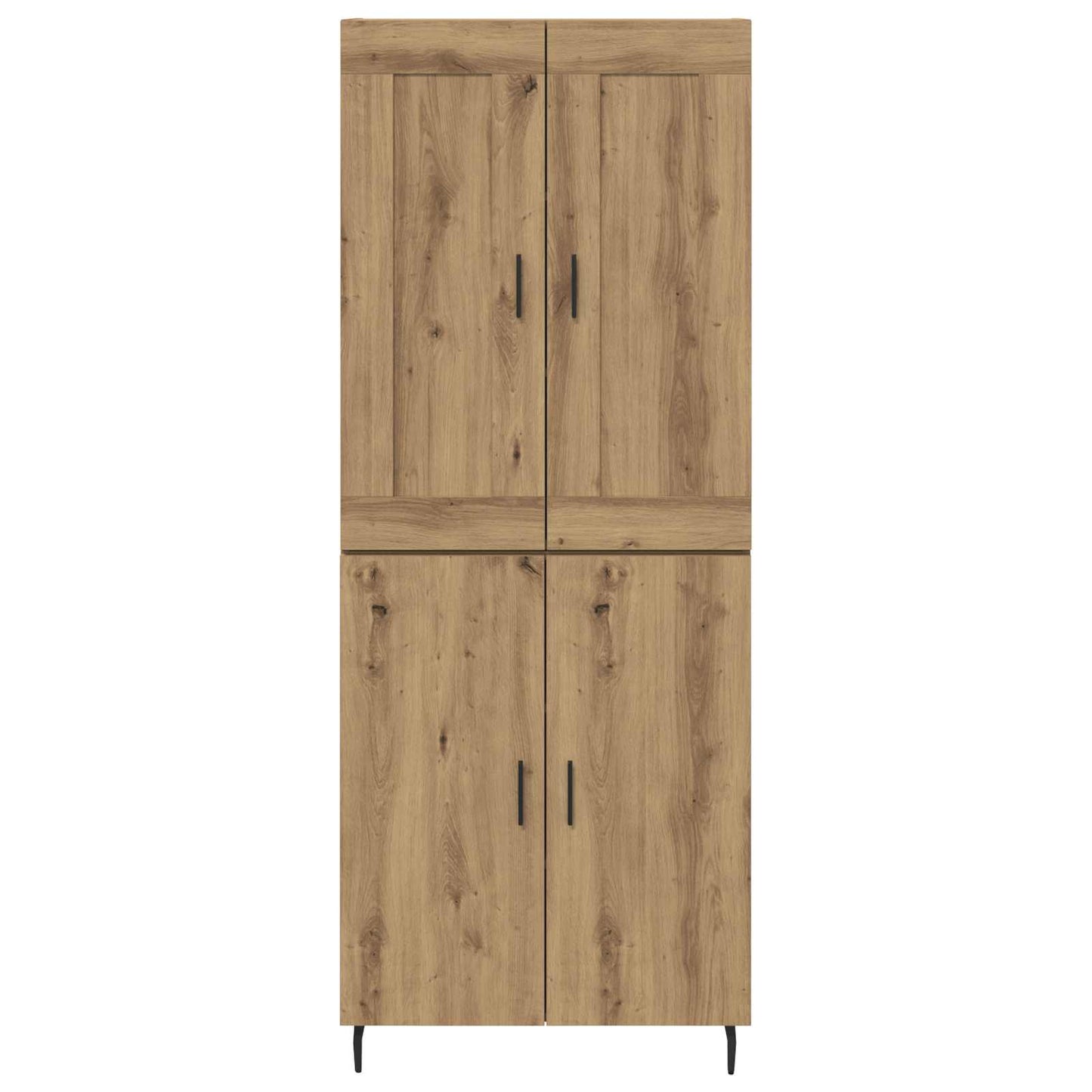 vidaXL Meuble haut 2 pcs Chêne artisaniel Bois d'ingénierie