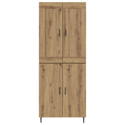 vidaXL Meuble haut 2 pcs Chêne artisaniel Bois d'ingénierie