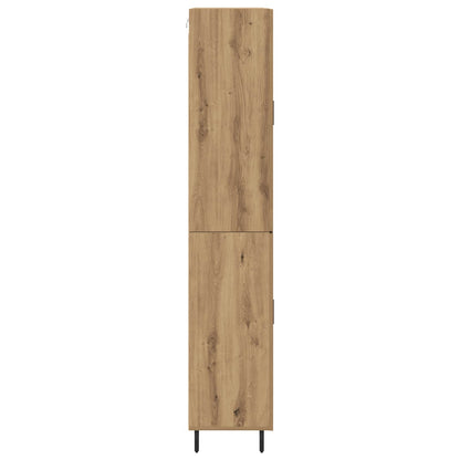 vidaXL Meuble haut 2 pcs Chêne artisaniel Bois d'ingénierie