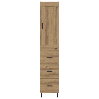 Highboard Artisan-Eiche 34,5 x 34 x 180 cm Holzwerkstoff