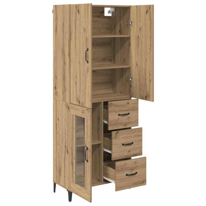 Highboard Artisan-Eiche 69,5 x 34 x 180 cm Holzwerkstoff