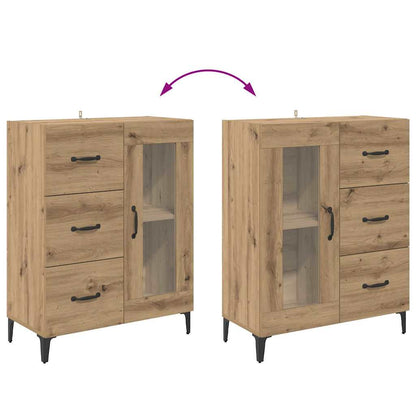 vidaXL Highboard Artisan-Eiche 69,5 x 34 x 180 cm Holzwerkstoff