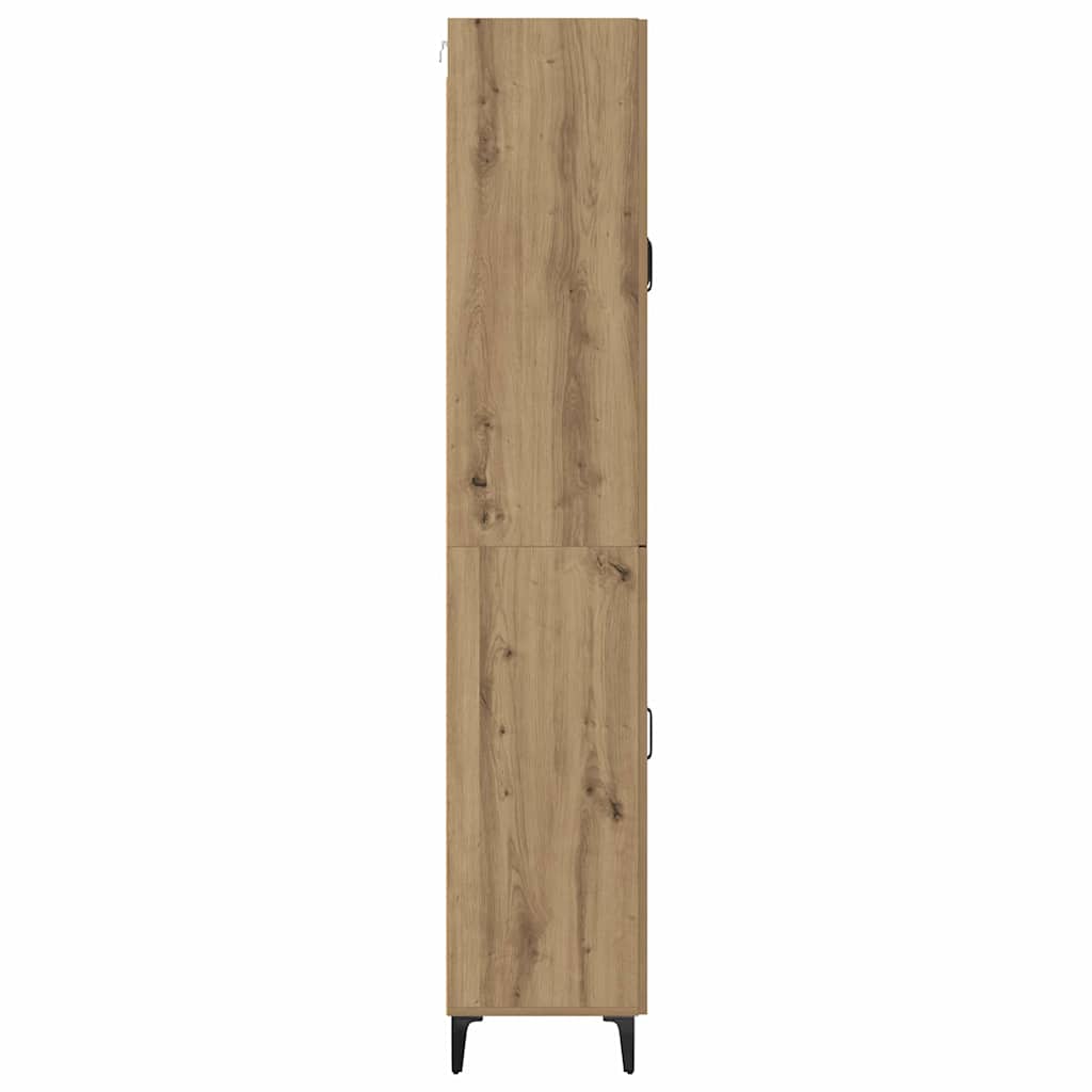 Highboard Artisan-Eiche 69,5 x 34 x 180 cm Holzwerkstoff