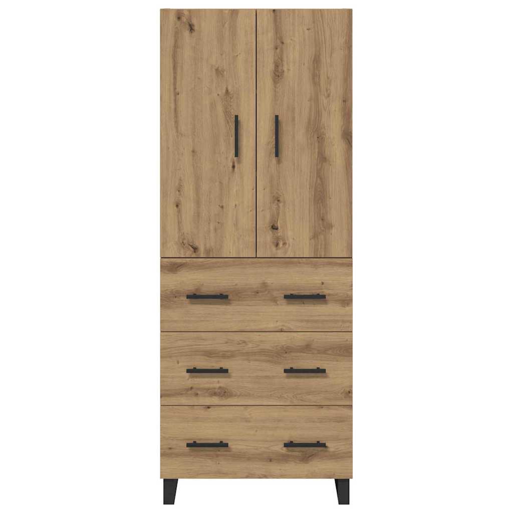 Highboard mit Schubladen 2 pcs Artisan-Eiche 69,5 x 34 x 180 cm