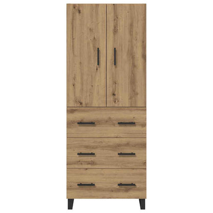 Highboard mit Schubladen 2 pcs Artisan-Eiche 69,5 x 34 x 180 cm