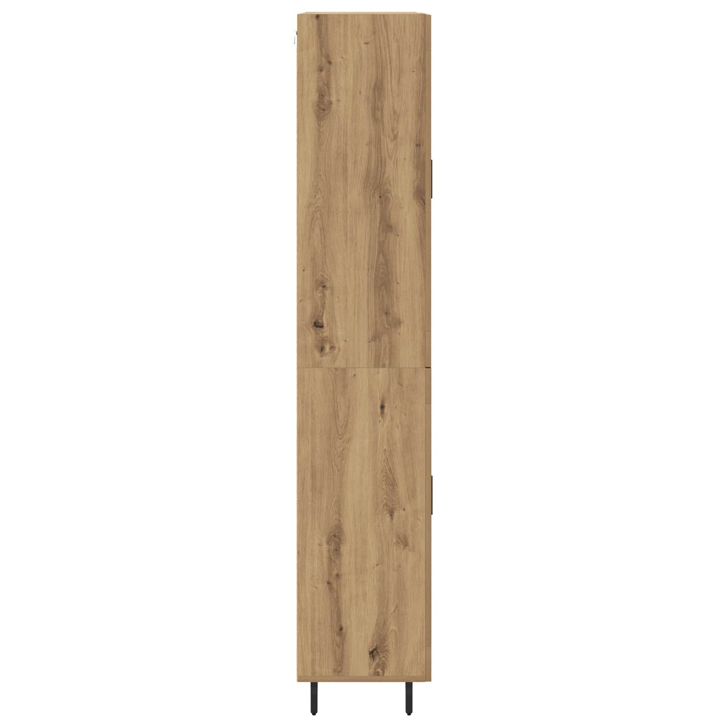 vidaXL Highboard 2 pcs en bois d'ingénierie chêne Artisan