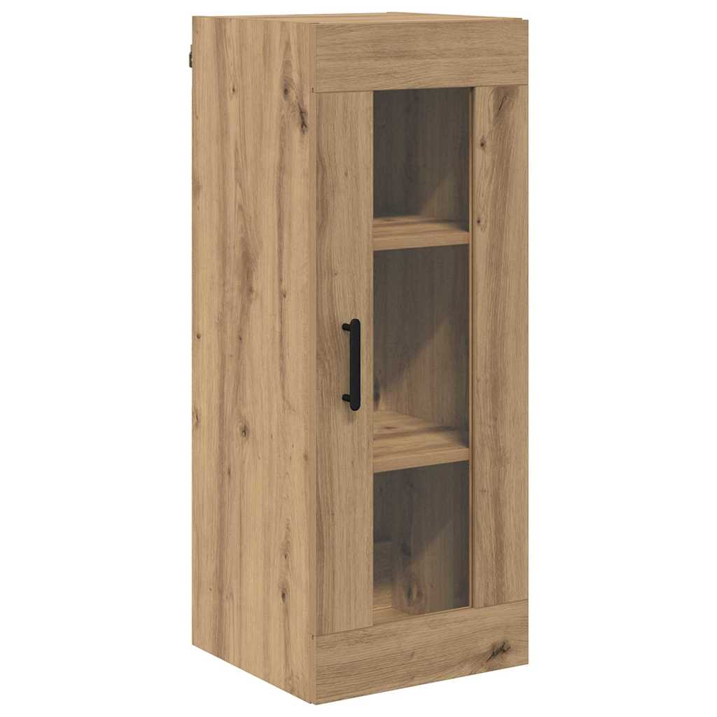 vidaXL Buffet haut chêne artisan 34,5 x 34 x 180 cm bois d'ingénierie