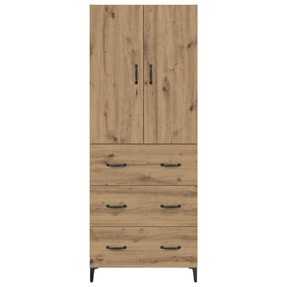 vidaXL Highboard Artisan-Eiche 69,5 x 34 x 180 cm Holzwerkstoff
