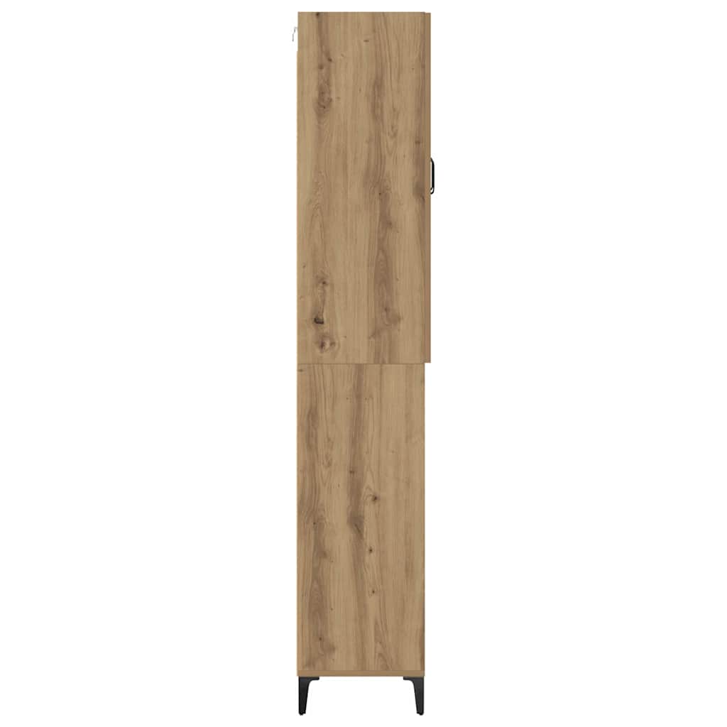 vidaXL Highboard Artisan-Eiche 69,5 x 34 x 180 cm Holzwerkstoff