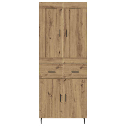 Highboard mit Schubladen 2 pcs Artisan-Eiche Holzwerkstoff