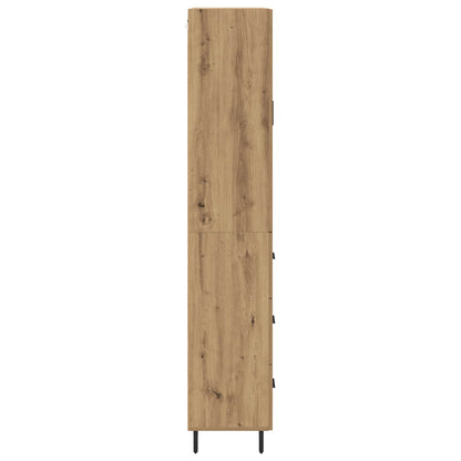 vidaXL Buffet haut avec tiroirs 2 pcs Chêne Artisan Bois d'ingénierie